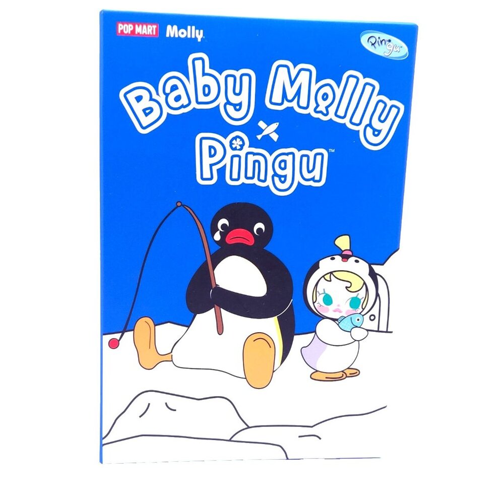 Pop Mart Baby Molly × Pingu Happy Fishing Series Vinyl Figure | Collectible Toy